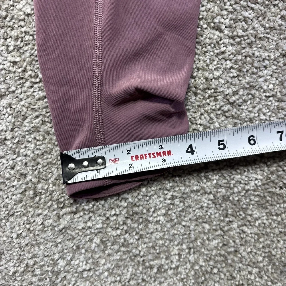 Lululemon Leggings Womens 4 Purple Ruched Gathered Ankle High‎ Rise Pants Gym